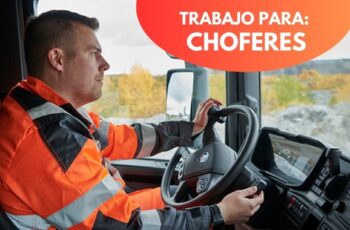 Chofer Apertura Nueva Convocatoria de Trabajo