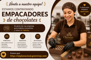 Empleo como Empacadores de Chocolates: Oportunidad en el Sector Industrial