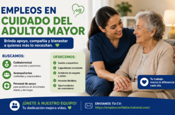 Se Busca Personal para Cuidado del Adulto Mayor: Vacantes Disponibles
