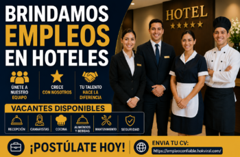 Convocatoria de Personal para Hotel: Postula con o sin Experiencia