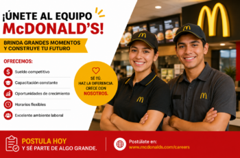 Convocatoria de Personal en McDonald’s: Postula con o sin Experiencia